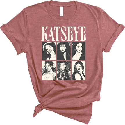 Vintage Style Photo Collage T-Shirt in Pink, Youth Small
