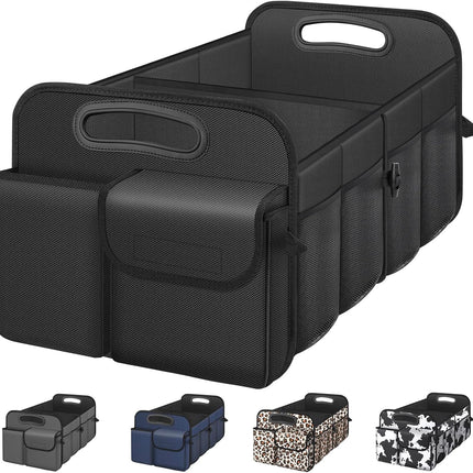 Black Collapsible Waterproof Car Trunk Organizer