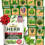 HOME GROWN 15-Pack Herb Seeds Kit – 5,100+ Non-GMO Heirloom Seeds