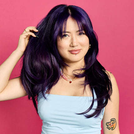 Purple Semi-Permanent Hair Dye - Vegan, Cruelty-Free, Ammonia-Free, Conditioning - 8 Fl Oz