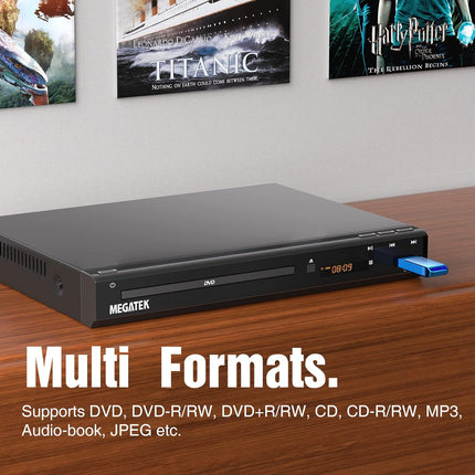 Region-Free HDMI DVD Player for TV with USB Port