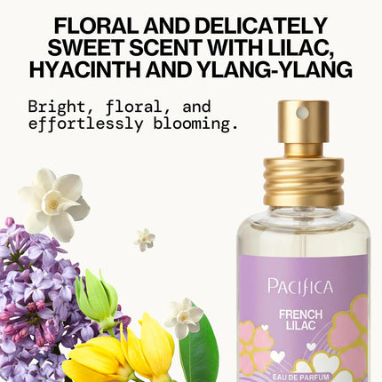 French Lilac Spray Perfume - Clean Vegan Floral Fragrance, 1 oz