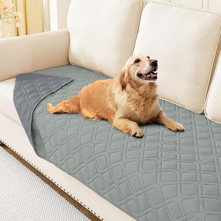 Waterproof Reversible Dog Bed Blanket and Couch Cover, 30 x 70 Inch, Grey/Dark Grey