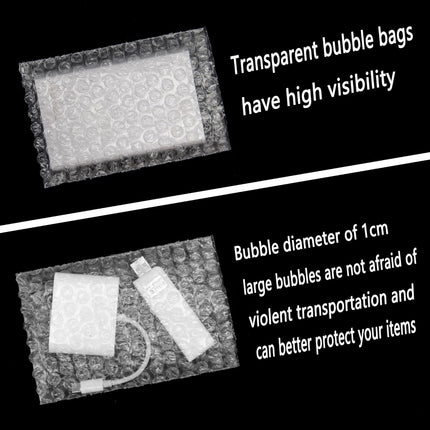 50 Pcs Clear Bubble Pouches, 4 x 6 Inch