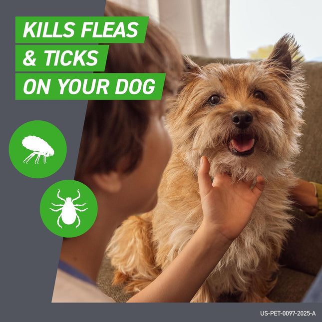 Flea & Tick Spot Treatment for Large Breed Dogs 45-88 lbs, 3 Count