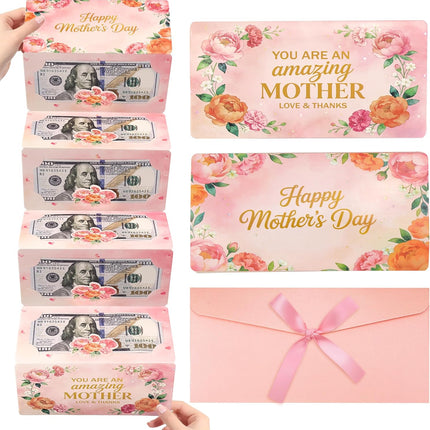 SourceToHome FuenteACasa Mother's Day Money Envelope with 6 Cash Slots DIY Money Holder Surprise — Home & Lifestyle