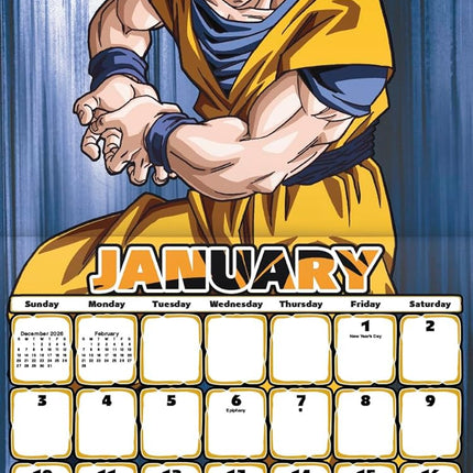 2027 Action Anime Wall Calendar