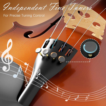 1/8 Violin for Kids Age 4-5, Beginner Violin 1/8, Acoustic V - image 4