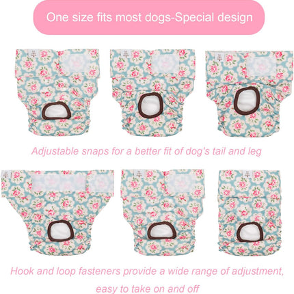 Female Washable Dog Diapers, 3 Pack