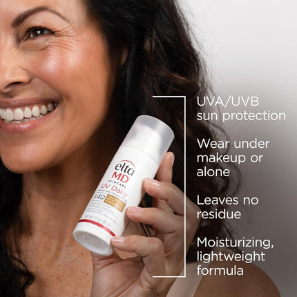 UV Daily Tinted SPF 40 Face Sunscreen Moisturizer, 1.7 oz Pump