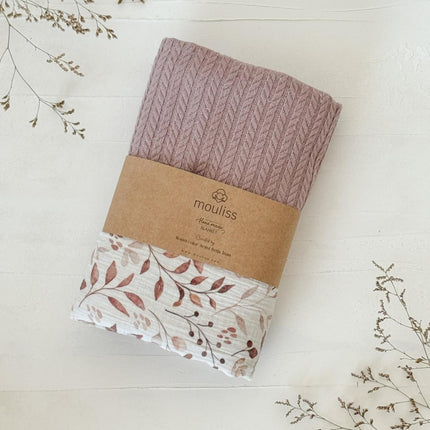 Personalized Baby Blanket with Name - 100% Organic Cotton Custom Knit Newborn Gift