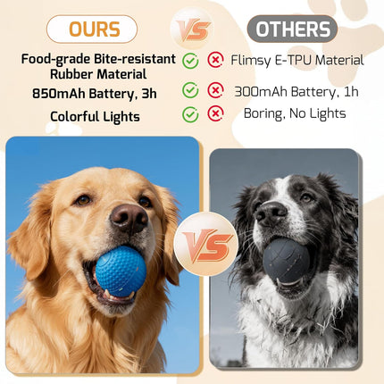 PawHaven RefugioPata SNOYWEN Smart Interactive Dog Toy, Automatic Moving Bouncing Rolling Ball — Pet Supplies