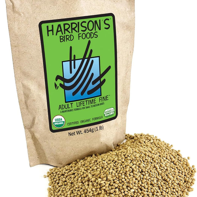 Adult Lifetime Fine Certified Organic Non-GMO Bird Food, 1 lb