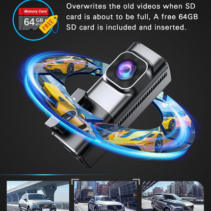 4K Front and 1080P Rear Dash Cam with 5G WiFi