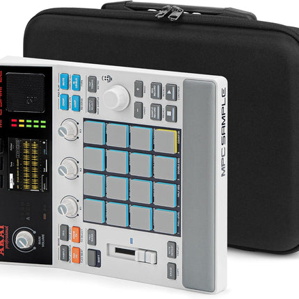 Black Hard Shell Travel Case for Compatible Portable Groovebox and Audio Sampler
