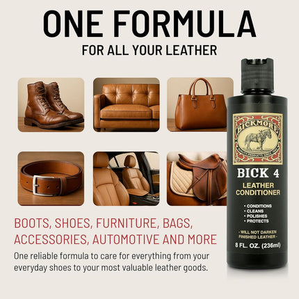 8 oz Leather Cleaner & Conditioner for Smooth Finished Leathers