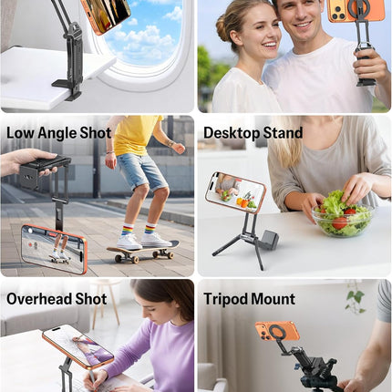 TP02-Pro Magnetic Phone Holder for Vlogging, Black