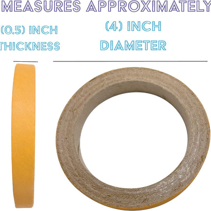 8013 Big 4 Inch Donuts Pk12 - Large Cardboard Chewable Donuts, Bright Outer Paper Strip, Many Shreddable Layers