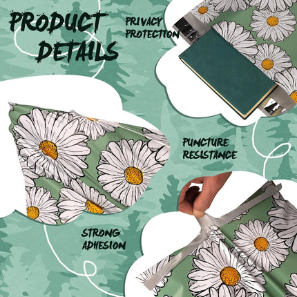 Chrysanthemum Poly Mailers 10x13 Inch, 100 Pcs