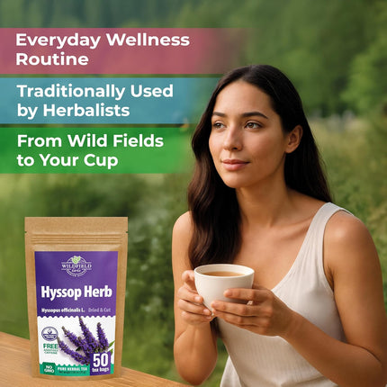 50 Bags Hyssop Dried Herb Tea Bags