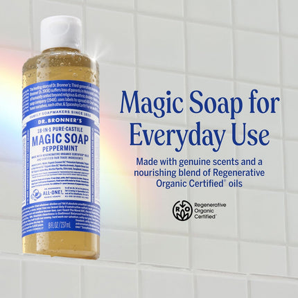 Bronner's Pure-Castile Magic Liquid Soap (Peppermint — Kitchen & Home