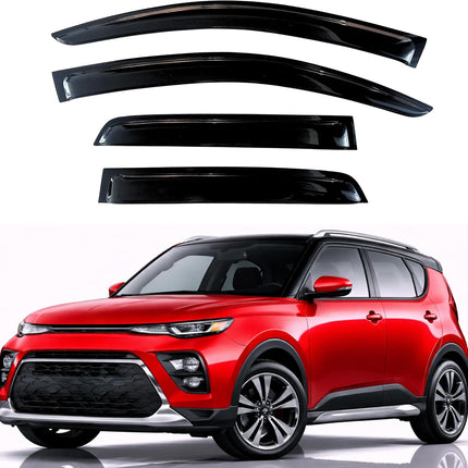 Rain Guards for 2020-2026 Soul, Out-Channel Window Visors, 4-Piece Set