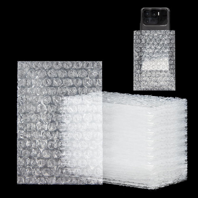50 Pcs Clear Bubble Pouches, 4 x 6 Inch