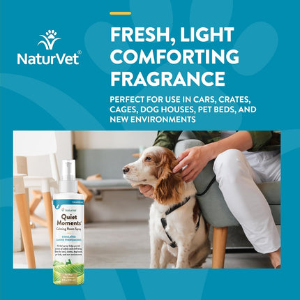PawHaven RefugioPata NaturVet Quiet Moments Herbal Calming Room Spray Dog Supplement — Pet Supplies