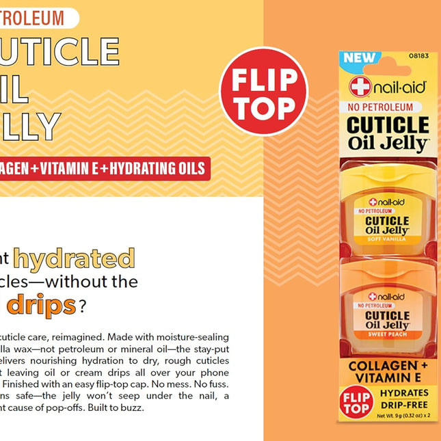 Cuticle Oil Jelly, Press-On Friendly Non-Drip Treatment