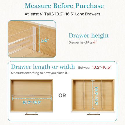 12-Pack 4-Inch Drawer Dividers for Clothes and Home