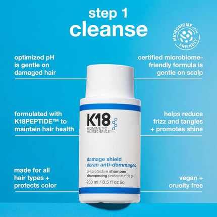 Damage Shield Wash Care Set | Full-Size Color-Safe Protective Shampoo + Conditioner