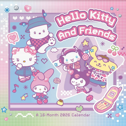 2026 Cute Character Friends Wall Calendar