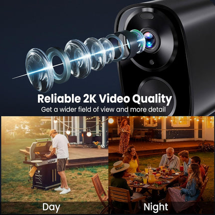 2026 Enhanced 2K UHD Wireless Outdoor Security Camera