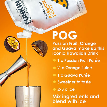 Passion Fruit Puree Natural Mixer, 2.2 lbs