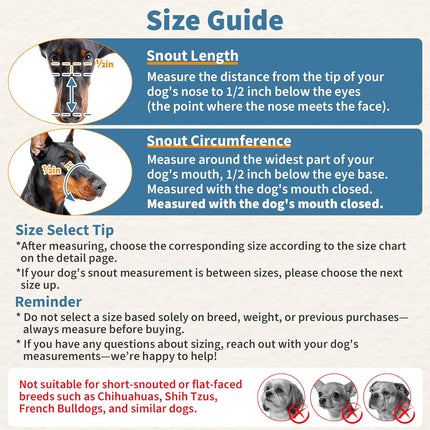 BARKLESS Dog Basket Muzzle for Medium & Large Dogs, Humane Cage Muzzle Prevent Biting Scavenging, Breathable Open Front Mouth Cover with Reflective Strap for Training, Walking Vet Visits (Black, L)