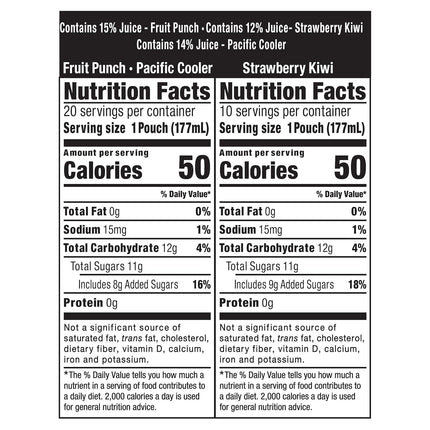Fruit Juice Drink Blend Variety Pack, 30 Pouches