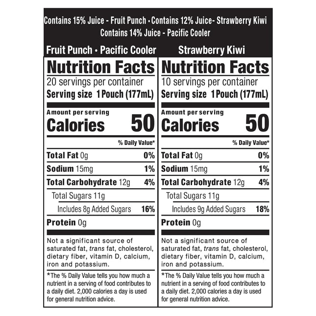 Fruit Juice Drink Blend Variety Pack, 30 Pouches