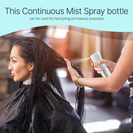 10.1 oz Continuous Mister Spray Bottle for Hair, Plants, Cleaning & Pets