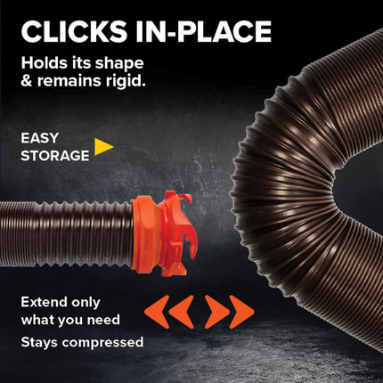 NexWave OndaNex Camco RhinoFLEX 15-Ft RV Sewer Hose Kit - Features Clear Elbow Fitting — Smart Tech