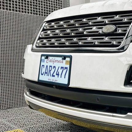 2-Piece Premium Matte Black Aluminum License Plate Frames
