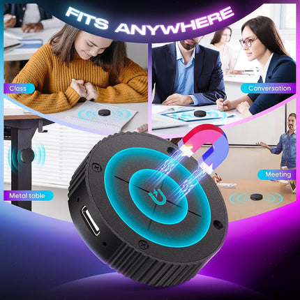 64GB Magnetic Voice Activated Recorder Device with AI-Intelligent Noise Reduction