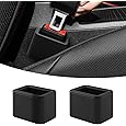 Red Car Seat Belt Shoulder Pads, 2-Piece Set