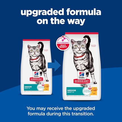 Science Diet Adult 1-6 Indoor Dry Cat Food, Chicken, 3.5 lb. Bag — Pet Supplies
