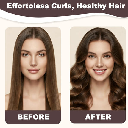 SourceToHome FuenteACasa Heatless Curls Overnight Hair Curlers - 4 Pcs No-Heat Curling Rod to Sleep — Home & Lifestyle