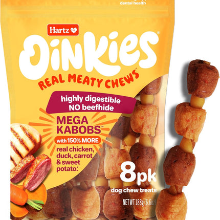 PawHaven RefugioPata Hartz Oinkies Mega Kabobs with 100% Real Chicken Breast — Pet Supplies