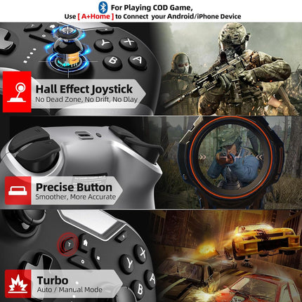 Bluetooth Wireless Game Controller with Phone Clip