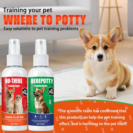 PawHaven RefugioPata Dog Potty Training Spray for Dogs & Puppies, No-Go Spray & Here Potty — Pet Supplies