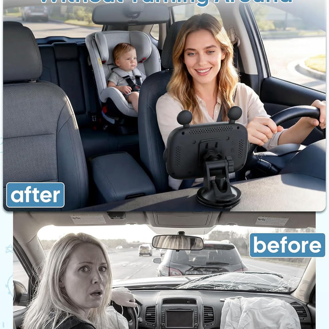 HD 1080P Day & Night Vision Car Seat Camera