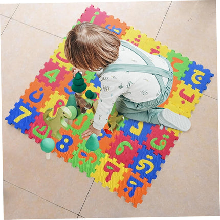 36-Tile EVA Foam Arabic Alphabet Puzzle Play Mat