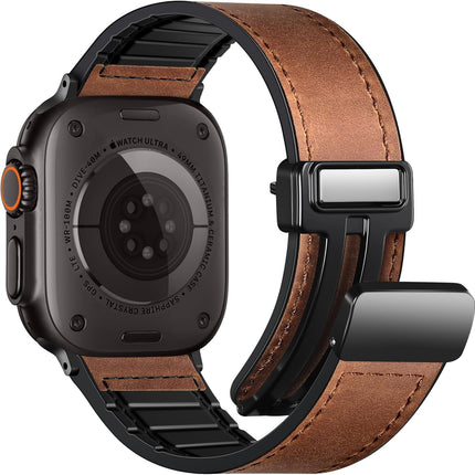 Magnetic Genuine Leather Smartwatch Band